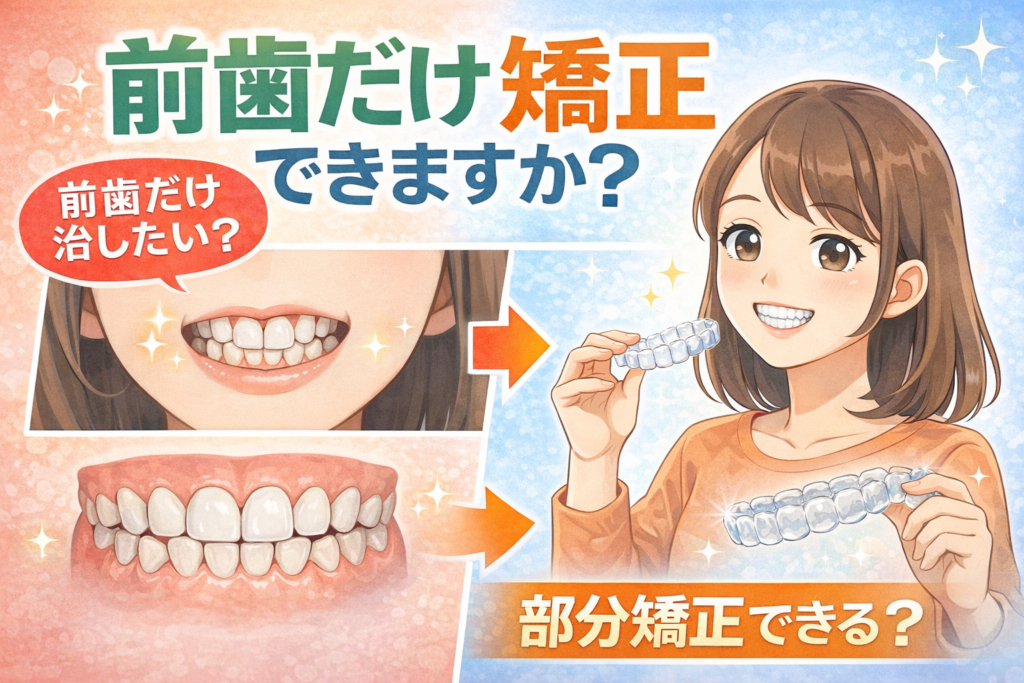 秋葉原リヨンドール歯列矯正歯科クリニック インビザライン マウスピース矯正 矯正専門医 部分矯正 前歯