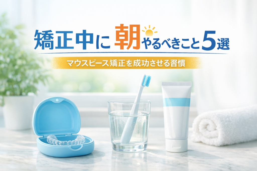 秋葉原リヨンドール歯列矯正歯科クリニック インビザライン マウスピース矯正 矯正歯科医 矯正医専門 マウスピースの管理方法 朝一番にやるべきこと
